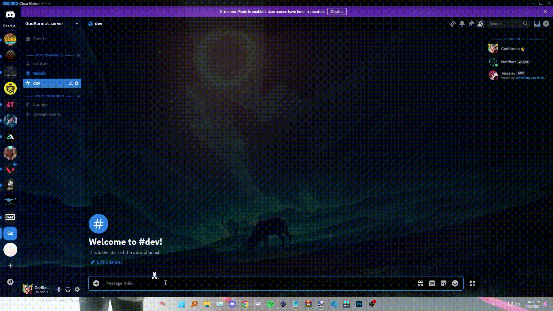 Discord Bot Private demonstration